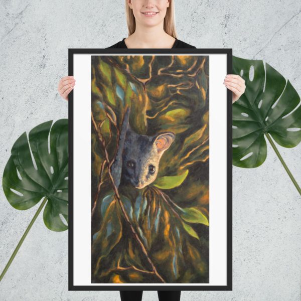 Possum Nocturne Framed poster - Image 3